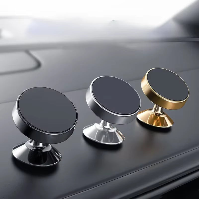 Car Magnetic Phone Holder Auto Dashboard 360° Rotation Cell Phone Stand Universal Mobile Phone GPS Support Iphone Xiaomi Huawei