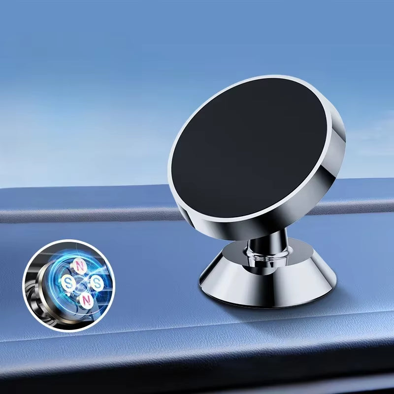 Car Magnetic Phone Holder Auto Dashboard 360° Rotation Cell Phone Stand Universal Mobile Phone GPS Support Iphone Xiaomi Huawei