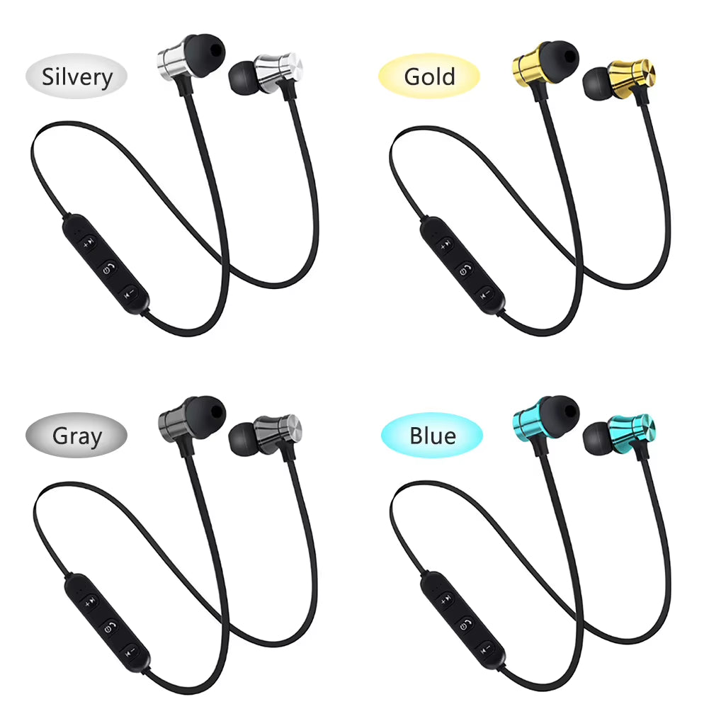 Magnetic Wireless Bluetooth 4.2 Earphone Stereo Sport Earbuds In-Ear Noice Cancelling Headset with Mic Headphone for Smart Phone