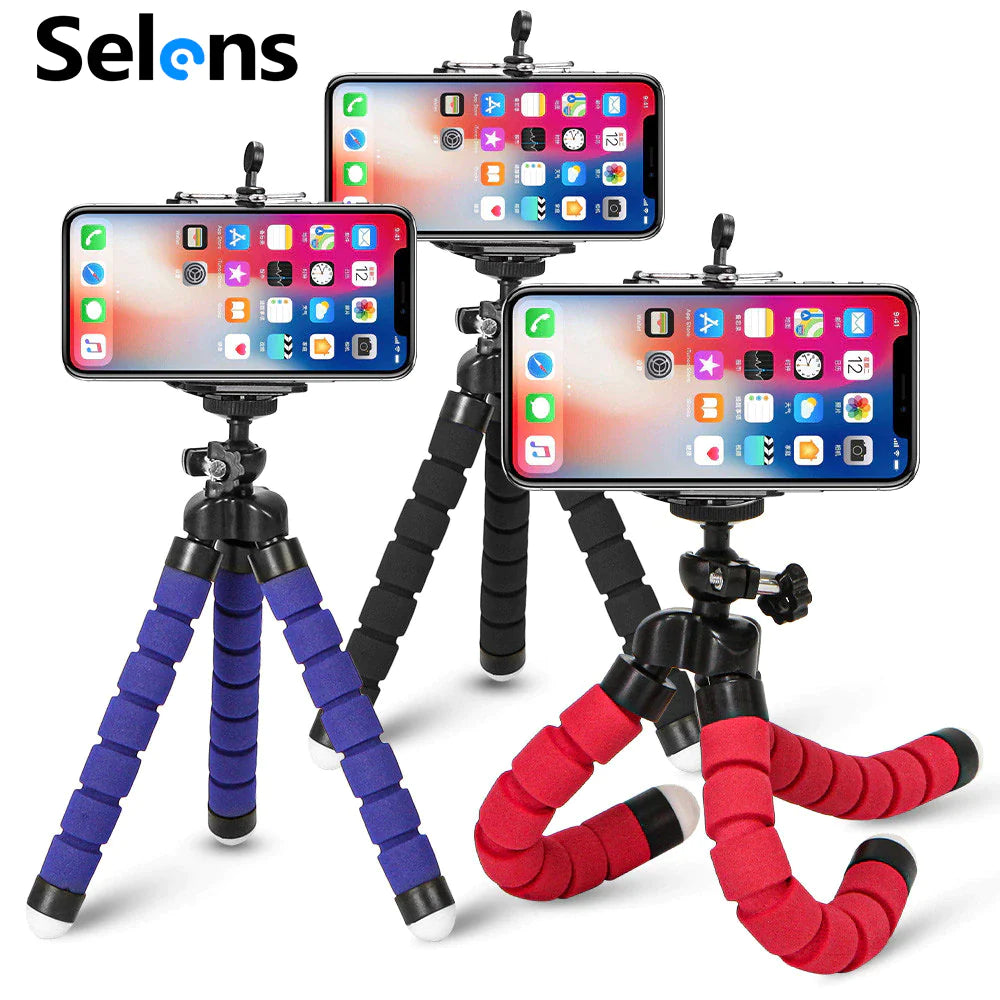 Tripod for Phone Flexible Sponge Octopus Mini Tripod for Iphone Mini Camera Tripod Phone Holder Clip Stand